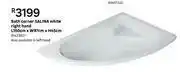Leroy Merlin Salina Bath Corner Right Hand (White) L 150cm x W 97cm x H 45cm offer