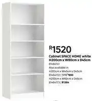 Leroy Merlin Space Home Cabinet (White) H 200cm x W 80cm x D 45cm offer