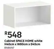 Leroy Merlin Space Home Cabinet (White) H 40cm x W 80cm x D 45cm offer