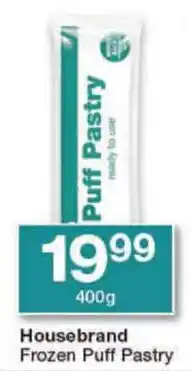 Checkers Housebrand Frozen Puff Pastry offer