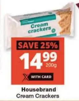 Checkers Housebrand Cream Crackers offer