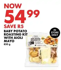 Woolworths BABY POTATO ROASTING KIT WITH AIOLI MAYO offer