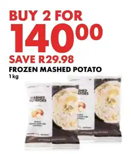 Woolworths FROZEN MASHED POTATO 1kg offer