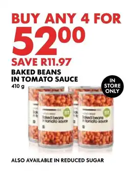 BAKED BEANS IN TOMATO SAUCE 410 g