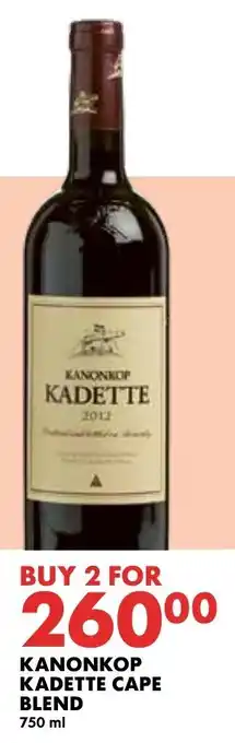 Woolworths KANONKOP KADETTE CAPE BLEND offer