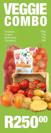 Save Potatoes 10kg, Onions 7kg, Butternuts 7kg, Tomatoes 3kg offer
