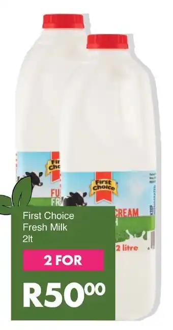 Save First Choice Fresh Milk 2lt offer