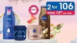 Clicks Nivea Body Cream or Lotion 400 ml (Excl. Q10 and Repair & Care) offer