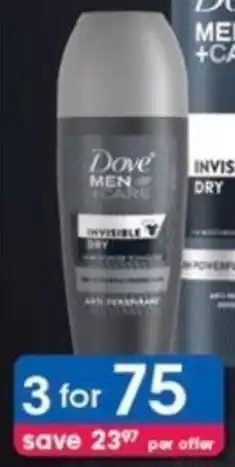 Clicks Dove Men+Care Roll-On 50 ml offer