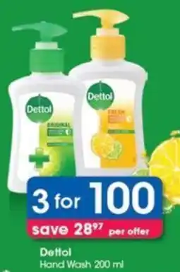 Clicks Dettol Hand Wash 200 ml offer