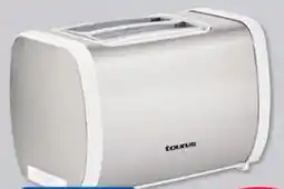 Taurus 2-Slice Stainless Steel Toaster with White Trim