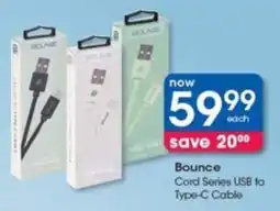 Bounce Cord Series USB to Type-C Cable