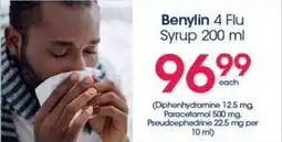 Benylin 4 Flu Syrup 200 ml