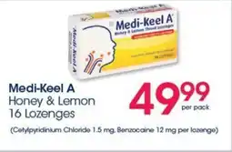 Clicks Medi-Keel A Honey & Lemon 16 Lozenges offer