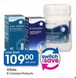 Clicks Clicks B Complex Products offer