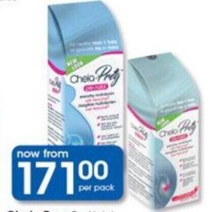 Chela-Preg Pre-Natal offer at Clicks