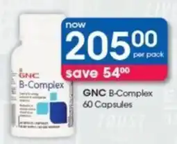 Clicks GNC B-Complex 60 Capsules offer