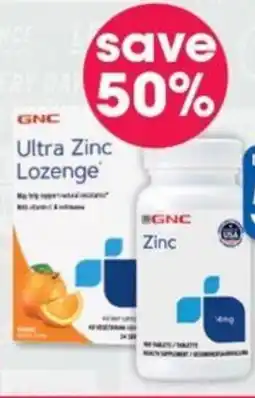 Clicks GNC Zinc 14 mg 100 Tablets offer