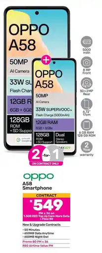 Game OPPO A58 Smartphone offer