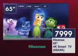 President Hyper Hisense 65" 4K Smart TV (65A6K) offer