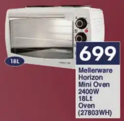 President Hyper Mellerware Horizon Mini Oven 2400W 18Lt Oven (27803WH) offer