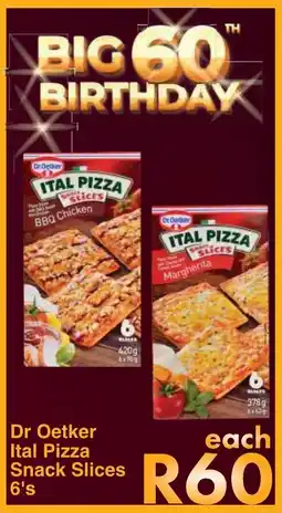 President Hyper Dr Oetker Ital Pizza Snack Slices 6's offer