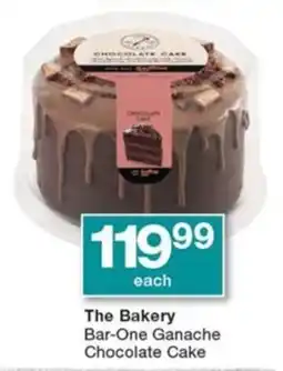 Checkers The Bakery Bar-One Ganache Chocolate Cake offer