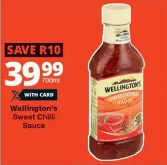 Checkers Wellington's Sweet Chilli Sauce offer