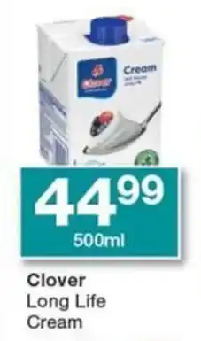 Checkers Clover Long Life Cream offer