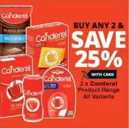 Checkers 2x Canderel Product Range All Variants offer
