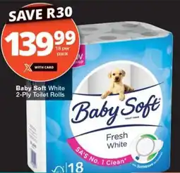 Checkers Baby Soft White 2-Ply Toilet Rolls offer