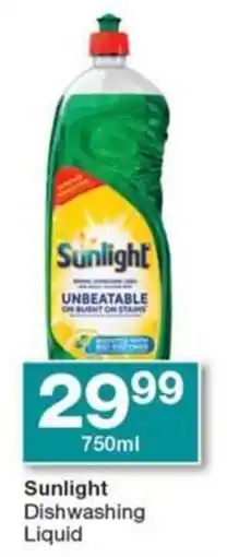 Checkers Sunlight Dishwashing Liquid offer