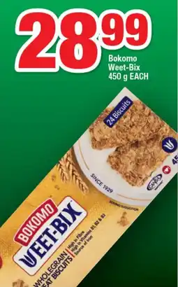 OK Foods Bokomo Weet-Bix 450 g EACH offer