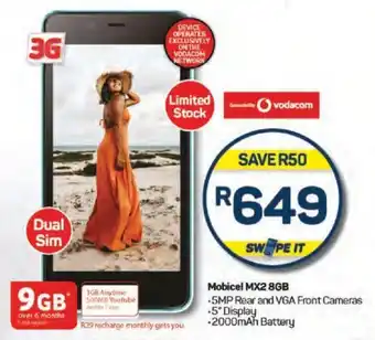 Pick n Pay Mobicel MX2 8GB offer