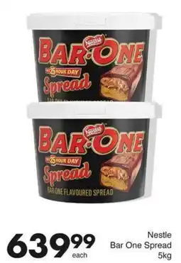 Save Hyper Nestle Bar One Spread 5kg offer