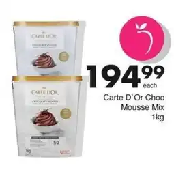 Save Hyper Carte D'Or Choc Mousse Mix 1kg offer