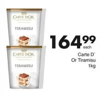 Save Hyper Carte D Or Tiramisu 1kg offer