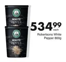 Save Hyper Robertsons White Pepper 800g offer