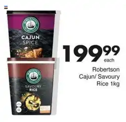 Save Hyper Robertson Cajun/Savoury Rice 1kg offer