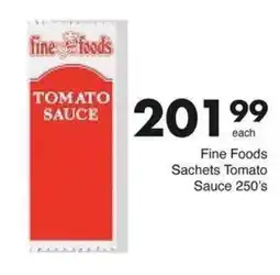 Save Hyper Fine Foods Sachets Tomato Sauce 250's offer