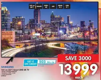 Makro Samsung 65" Smart UHD 4K TV offer