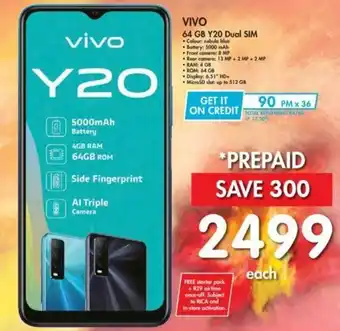 Vivo Y20 Dual Sim 64GB