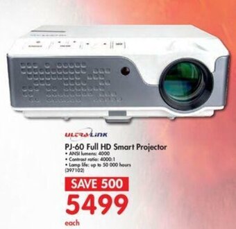 Makro Ultra Link PJ-60 Full HD Smart Projector offer