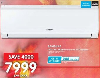 Makro Samsung 18000 BTU AR300 Non-Inverter Air Conditioner offer