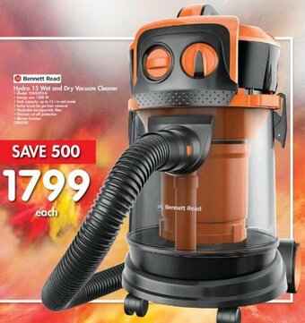 Makro Bennett Read Hydro 15 Wet and Dry Vacuum Cleaner offer