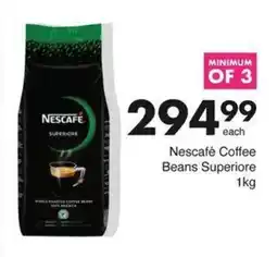 Save Hyper Nescafé Coffee Beans Superiore 1kg offer