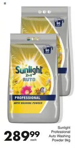 Save Hyper Sunlight Professional Auto Washing Powder 9kg offer
