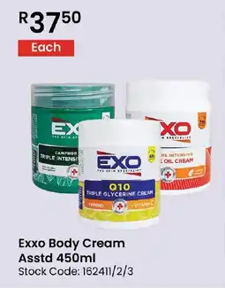 Africa Cash and Carry Exxo Body Cream Asstd 450ml offer