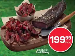 Pick n Pay Hypermarket Bulk Kiosk Beef Biltong offer