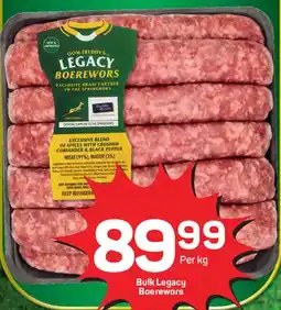 Bulk Legacy Boerewors